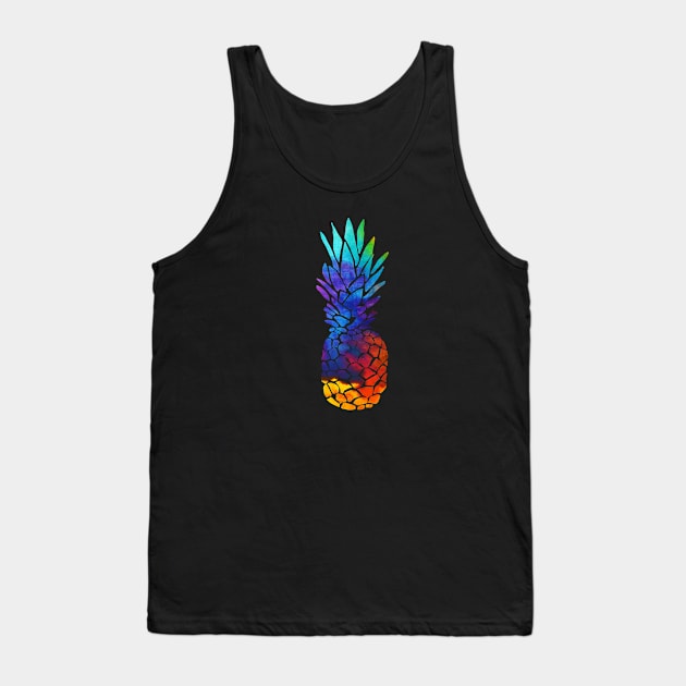 Rainbow Pineapple Tank Top by WildSloths